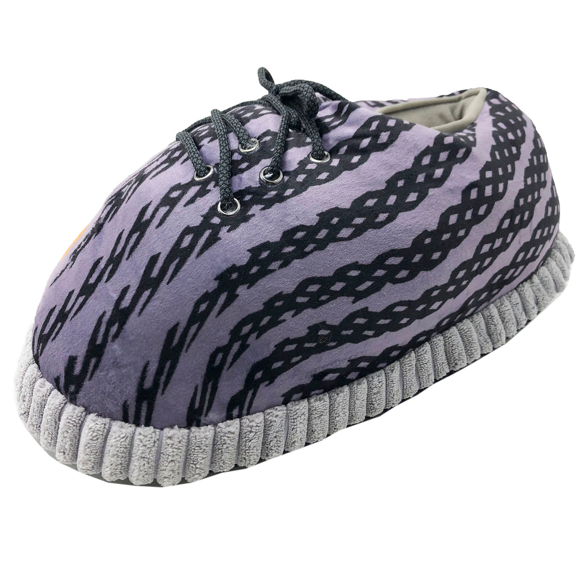 zapatillas estar casa yeezy gris detalle lateral