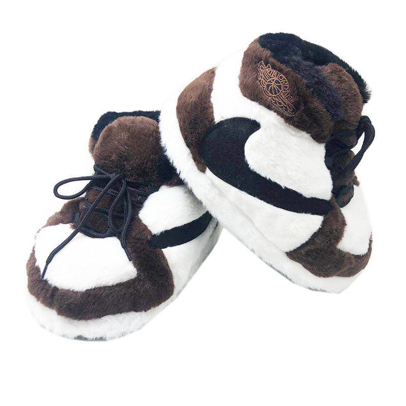 pantuflas air jordan casa marrón suela antideslizante