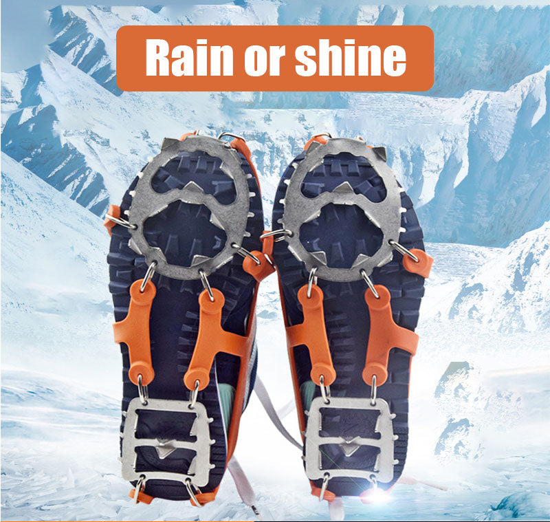 crampones nieve zapatillas detalle puntas acero