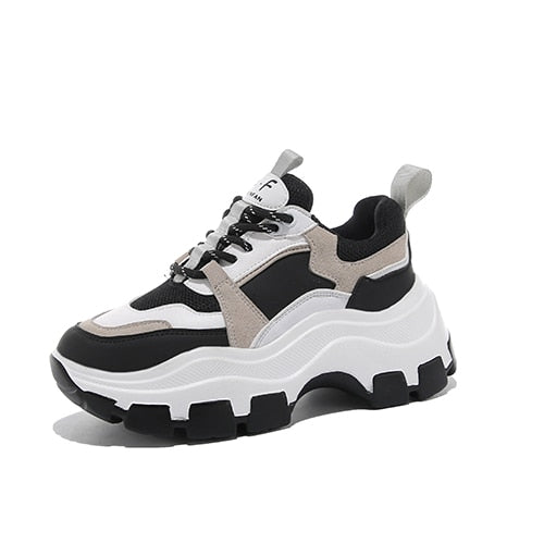 zapatos altos mujer suela gruesa plataforma casual
