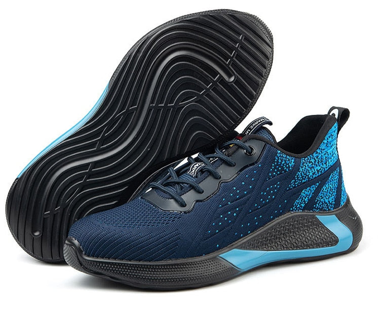 botas seguridad deportivas azul negro hombre ligeras