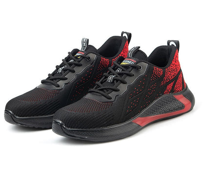botas seguridad deportivas rojo negro suela antideslizante