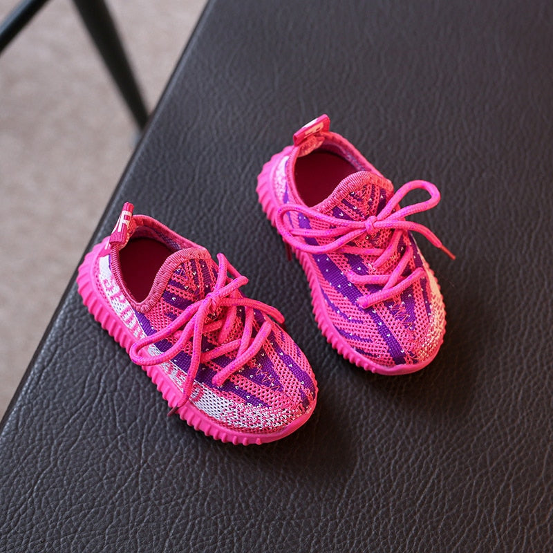 yeezy 350 bebe rosa suela antideslizante cómoda