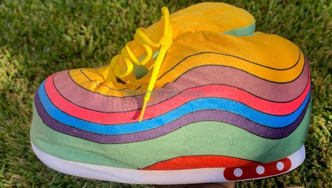 pantuflas air max 97 casa negras cómodas calentitas