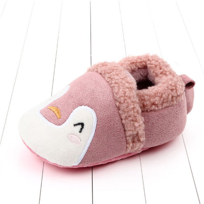 zapatos antideslizantes bebe niña rosa suave cómodo
