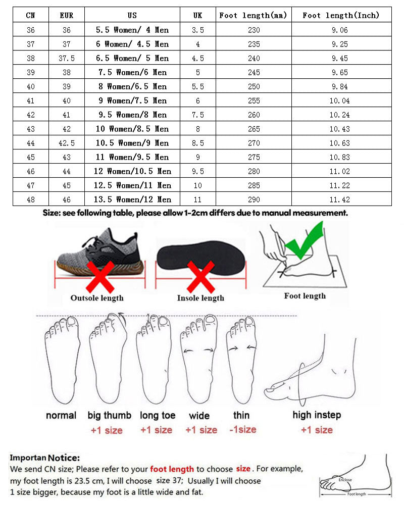 Chaussures de sécurité sportives