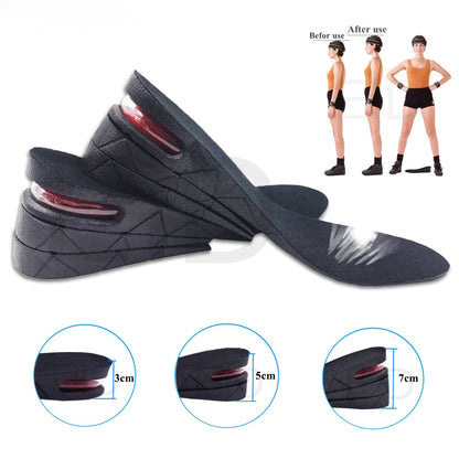 plantillas elevadoras 5cm hombre transpirables discretas