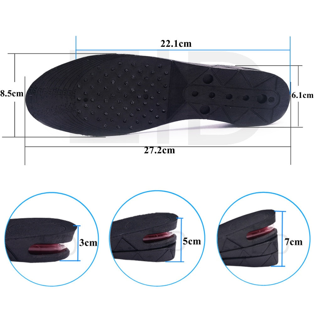 plantilla elevadora 7cm aumento altura hombre cómoda