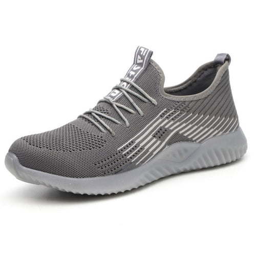 zapatillas seguridad flexibles punta acero hombre grises