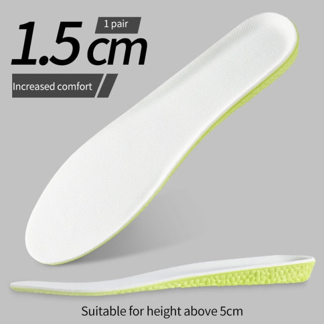 plantillas elevadoras cómodas 3cm hombre mujer unisex