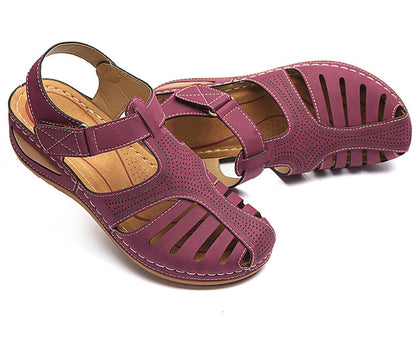 sandalias confort mujer plataforma detalle lateral