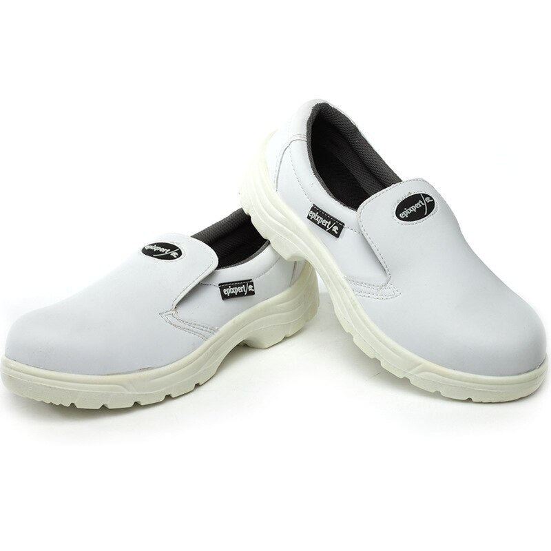 zapatos seguridad blancos hombre trabajo cocina sanitario